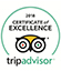 Tripadvisor certificate of excellence 2018