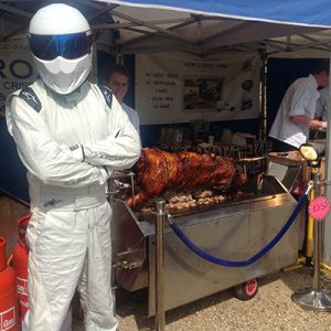 Hog roast at New Lodge Farm 