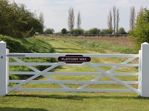 Entrance to Delph Bank dog walk area