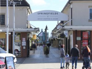 Springfields shoping centre near Delph Bank Touring Park