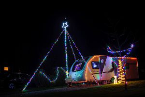 Camping at Christmas at Waterrow Touring Park