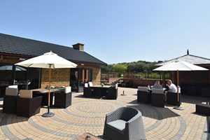 Eye Kettleby Lakes clubhouse patio